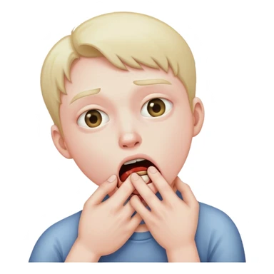 someone chocking themselves  sticker