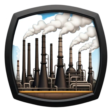 black oil refineries sticker