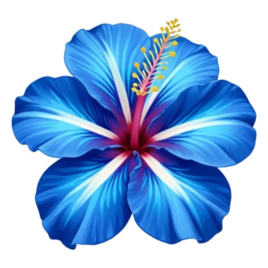 ultramarine hibiscus w cyan center 
replace purple/yellow with whitw sticker