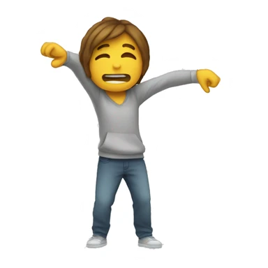 une personne que fais un dab  sticker