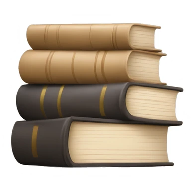 beige stack of books sticker