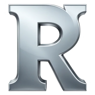 The letter R sticker