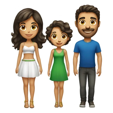 Brazilian girl and italian man sticker