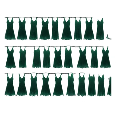 Dark green sparkly flapper style dress with thin straps sticker