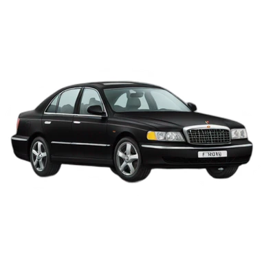 vladimir putin is driving a big black car sticker