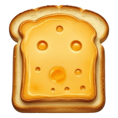 🍞🧀🍞 Closed cheese toast without a face sticker