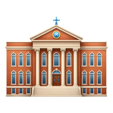 university aesthetic buildung sticker