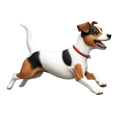 Jack Russell dog running sticker