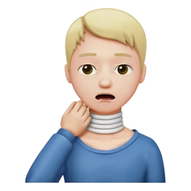 Choking my own neck sticker