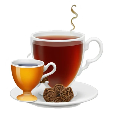 Turkish tea and tea cup sticker