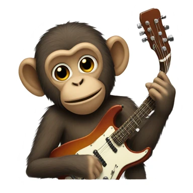 Monkey in a band sticker