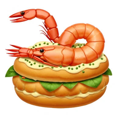 Un choux à la crevette (au lieu d’un choux à la crème) sticker