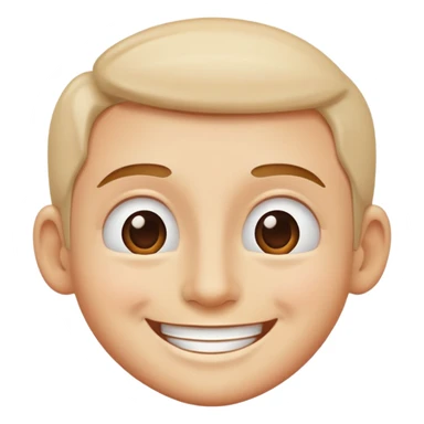 happy face with white sweat sticker