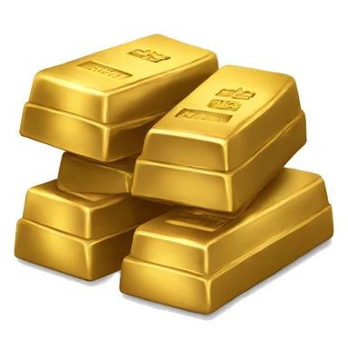 gold bars stacked sticker