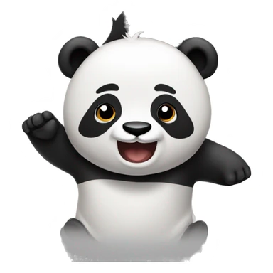panda che saluta sticker