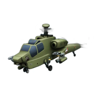 Apache helicopter sticker
