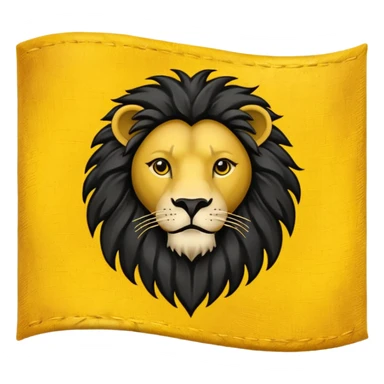 Drapeau flandres lion noir sur fond jaune  sticker