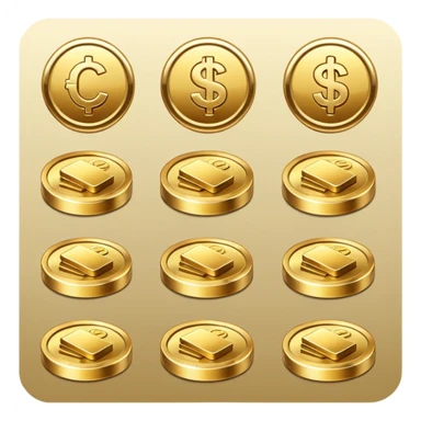 Cool money icons sticker