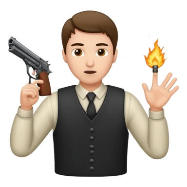 Guy throwing shootout sticker