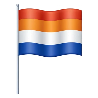 Armenia flag emoji, classic rectangular shape, vibrant red, blue, and orange stripes sticker