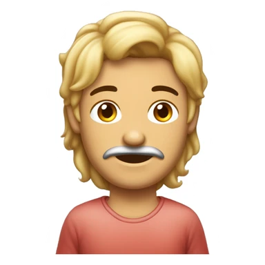 crie um avatar de uma pessoa parda com cabelo cacheado pra frente corte de cabelo americano e com luzes nas pontas do cabelo sticker