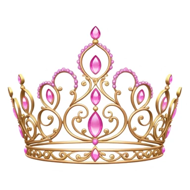 Pink tiara sticker