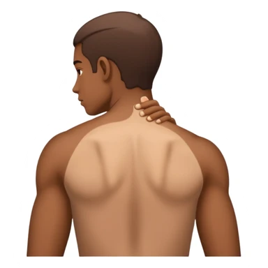 emoji of a person with a sore back sticker