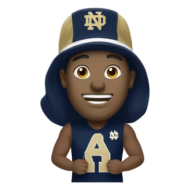 Big Notre Dame fan sticker