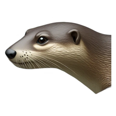 Loutre sur tortue sticker