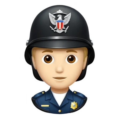 Helm polisi militer sticker