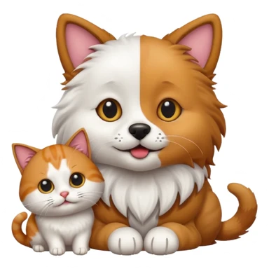 dog mix cat sticker