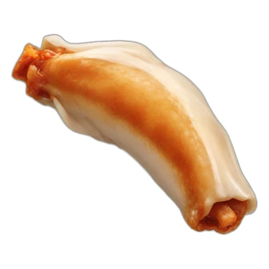Chicken wing bones clean of meat sticker