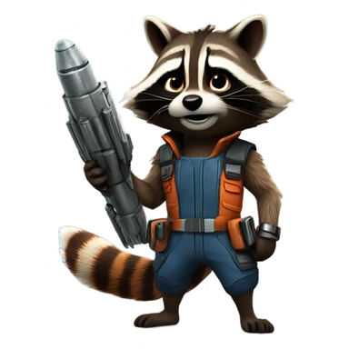 Rocket the raccoon sticker