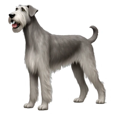  Irish wolfhound dog standing sticker