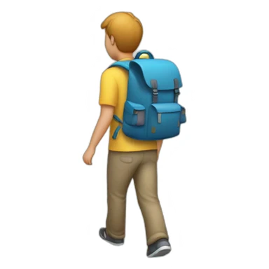 walking-with-backpack-give food sticker