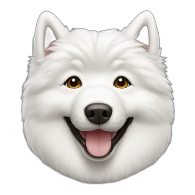 Samoyed smiling sticker