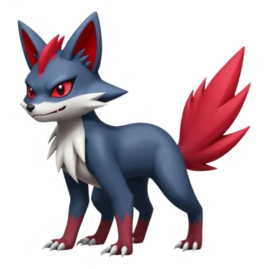 Sneasel-Weavile-Zoroark-Zangoose-Fakémon-hybrid-creature (full body)  sticker