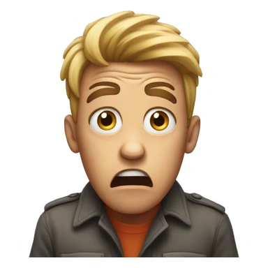 shocked scared sticker