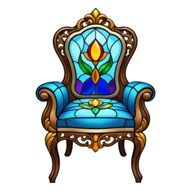 Stained glass chair sticker