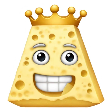 parmesan with a  crown on top sticker