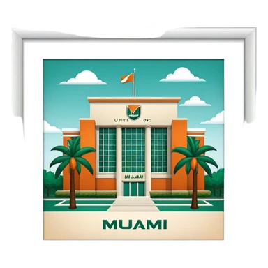 University of Miami sticker