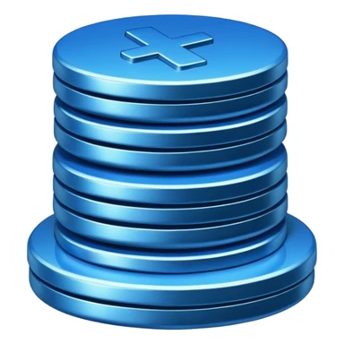 blue coins credit pack sticker