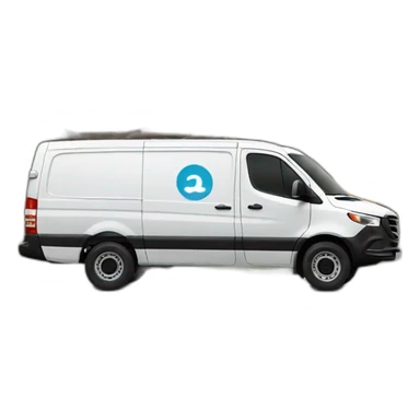 sprinter van WITH AMAZON LOGO sticker