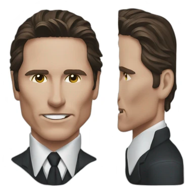 Christian Bale American Psycho sticker