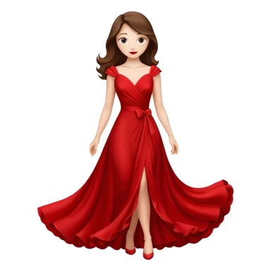 lady in red  sticker