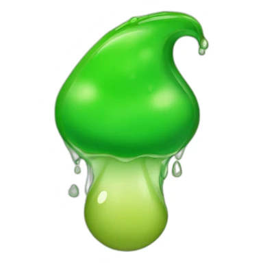 Goute d'eau vert sticker