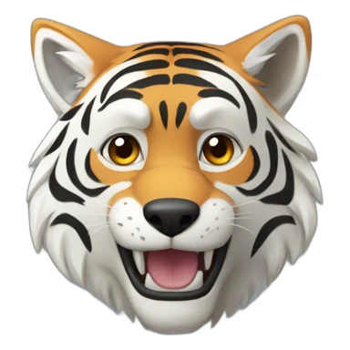 Tigre loup sticker