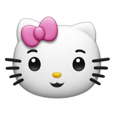 Cartoon hello kitty sticker