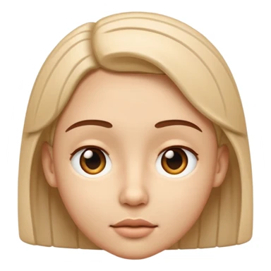 face with motion lines indicating vertical head movement nodding yes sticker