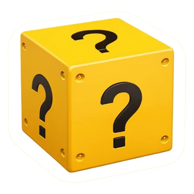 mario bros square box yellow sticker